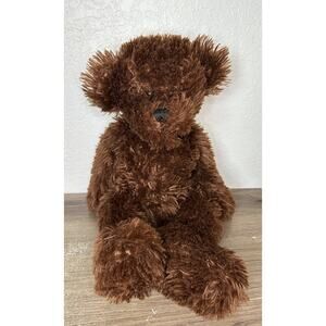Animal Adventure Brown Shaggy Teddy Bear Plush Laying Flat 19” Stuffed